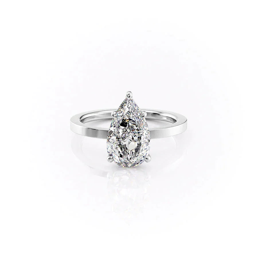 The Eleanor Set With A Pear Moissanite