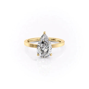 The Eleanor Set With A 2 Carat Pear Lab Diamond
