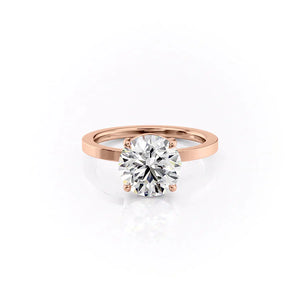 The Eleanor Set With A 4.5 Carat Round Moissanite