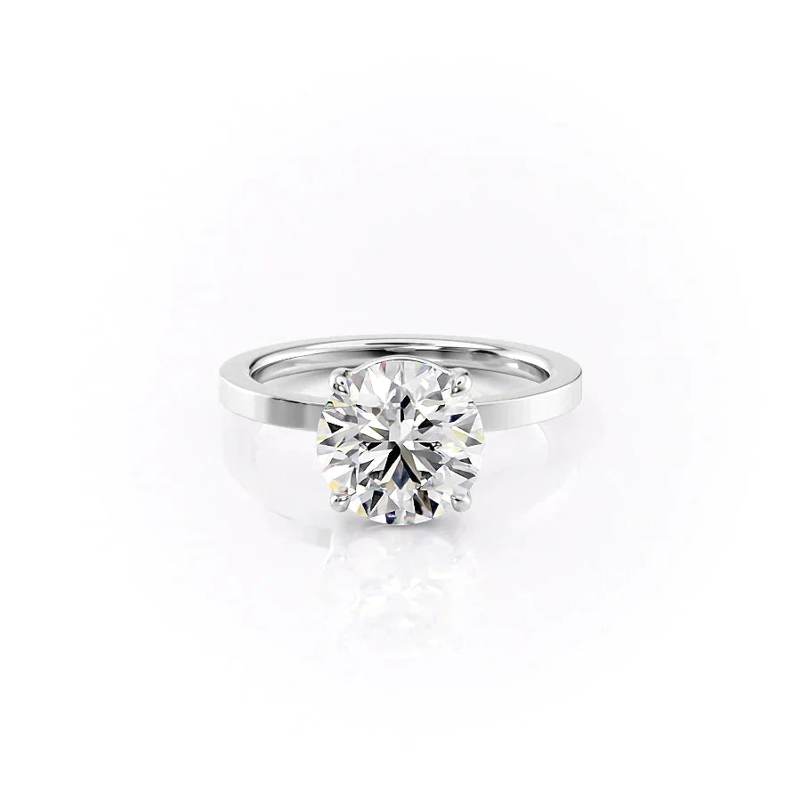 The Eleanor Set With A 1.5 Carat Round Lab Diamond