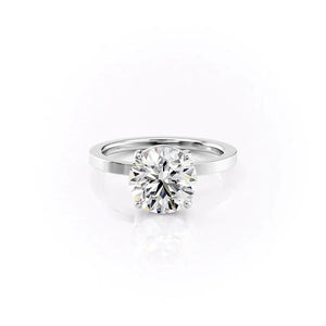 The Eleanor Set With A 1.5 Carat Round Lab Diamond