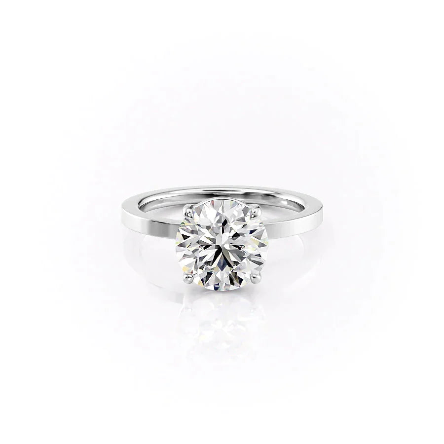 The Eleanor Set With A Round Moissanite