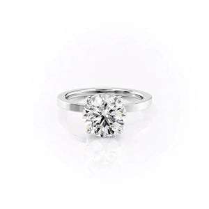The Eleanor Set With A Round Moissanite