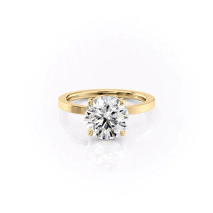 The Eleanor Set With A 3.5 Carat Round Moissanite