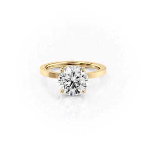 The Eleanor Set With A Round Moissanite