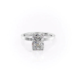 The Eleanor Set With A 3.5 Carat Radiant Moissanite
