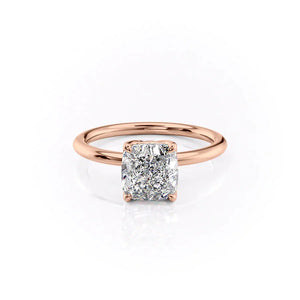 The Alison Set With A 1 Carat Cushion Lab Diamond