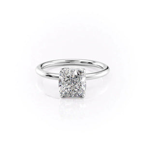The Alison Set With A 4.5 Carat Cushion Moissanite