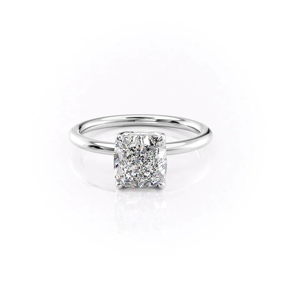 The Alison Set With A Cushion Moissanite
