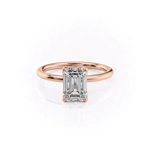 The Alison Set With A Emerald Moissanite