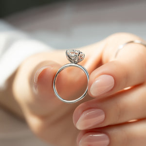 The Alison Set With A 2 Carat Cushion Lab Diamond