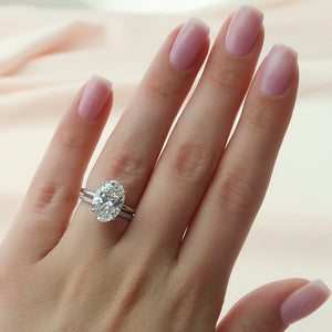 The Alison Set With A 2 Carat Oval Lab Diamond