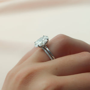 The Alison Set With A 2 Carat Oval Lab Diamond