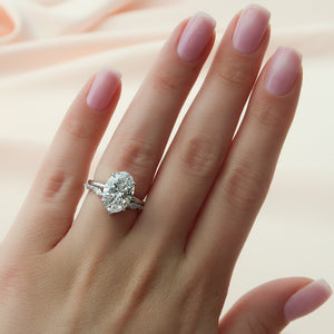 The Alison Set With A 2 Carat Oval Lab Diamond