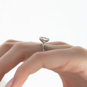 The Alison Set With A 2 Carat Oval Lab Diamond