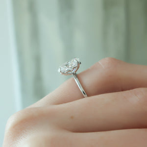 The Alison Set With A 2 Carat Oval Lab Diamond