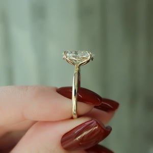 The Alison Set With A 2 Carat Oval Lab Diamond