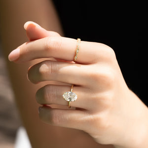 The Alison Set With A 2 Carat Oval Lab Diamond