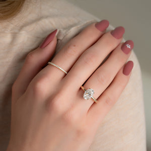 The Alison Set With A 2 Carat Oval Lab Diamond