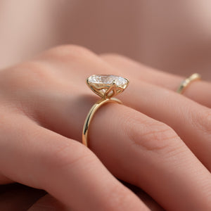 The Alison Set With A 2 Carat Oval Lab Diamond