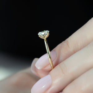 The Alison Set With A 2 Carat Oval Lab Diamond