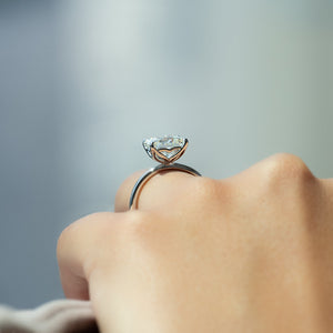 The Alison Set With A 2 Carat Princess Lab Diamond