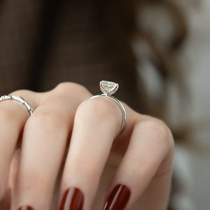 The Alison Set With A 2 Carat Princess Lab Diamond
