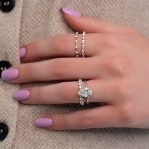 The Alison Set With A 2 Carat Pear Lab Diamond