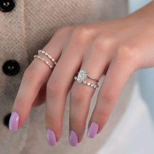 The Alison Set With A 2 Carat Pear Lab Diamond