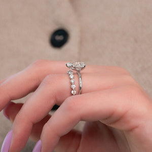 The Alison Set With A 2 Carat Pear Lab Diamond