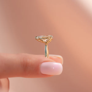 The Alison Set With A 2 Carat Pear Lab Diamond