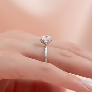 The Alison Set With A 3 Carat Round Lab Diamond