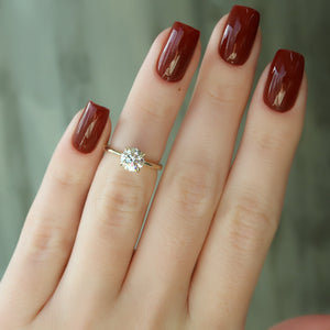 The Alison Set With A 2 Carat Round Lab Diamond