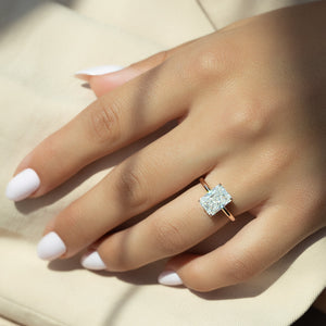 The Alison Set With A 3 Carat Radiant Lab Diamond