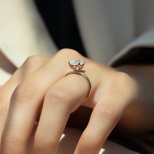 The Alison Set With A 3 Carat Radiant Lab Diamond