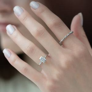 The Alison Set With A 2 Carat Radiant Lab Diamond