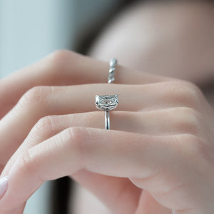 The Alison Set With A 2 Carat Radiant Lab Diamond