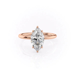 The Alison Set With A 1.5 Carat Marquise Lab Diamond
