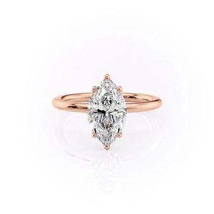 The Alison Set With A 3.5 Carat Marquise Moissanite