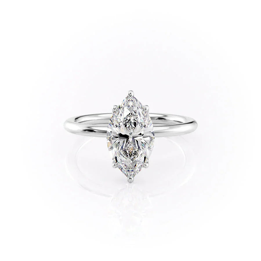 The Alison Set With A 1.5 Carat Marquise Moissanite