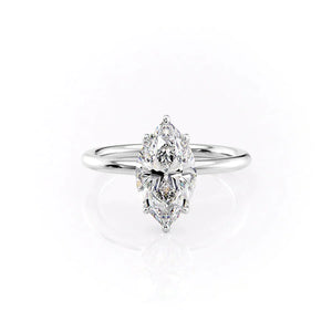 The Alison Set With A 1.5 Carat Marquise Lab Diamond