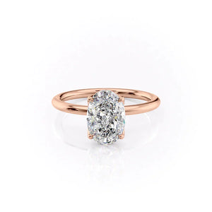 The Alison Set With A Oval Moissanite