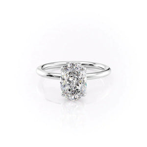 The Alison Set With A Oval Moissanite