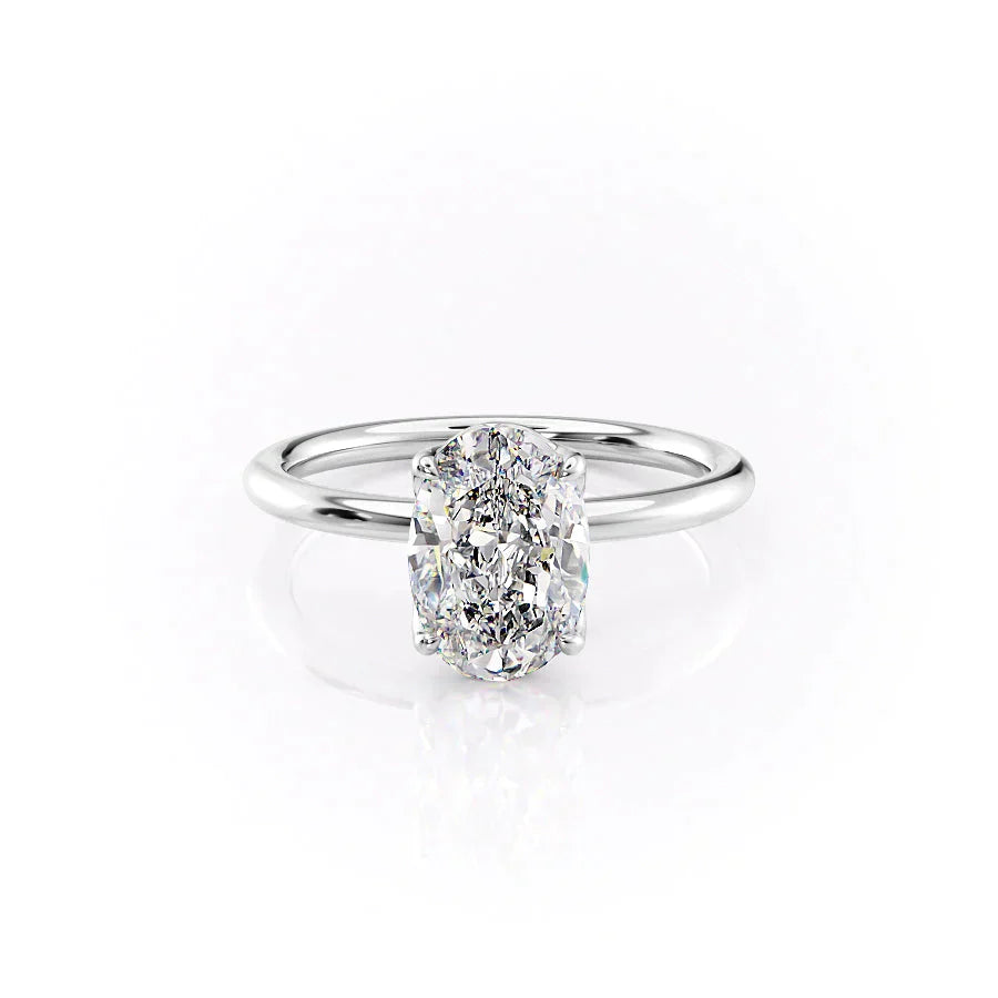 The Alison Set With A 1.5 Carat Oval Moissanite