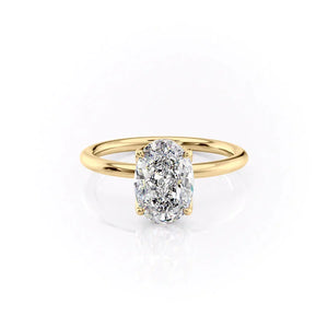 The Alison Set With A Oval Moissanite