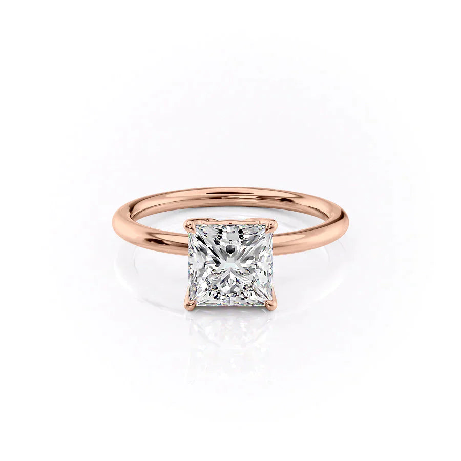 The Alison Set With A 1.5 Carat Princess Moissanite
