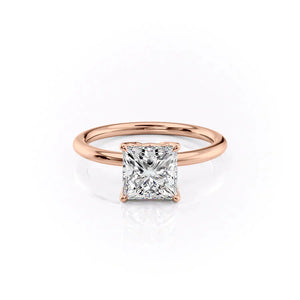 The Alison Set With A 1.5 Carat Princess Moissanite