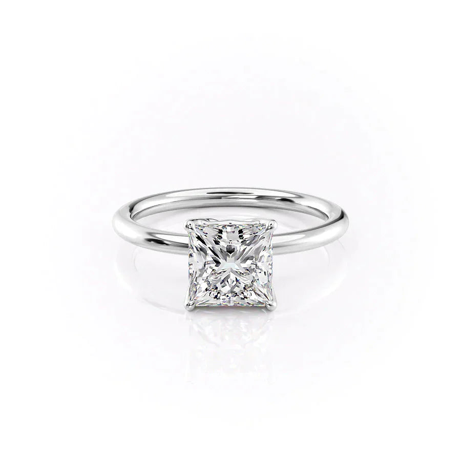 The Alison Set With A 3.5 Carat Princess Moissanite