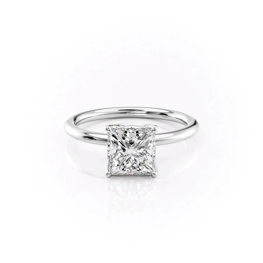 The Alison Set With A Princess Moissanite