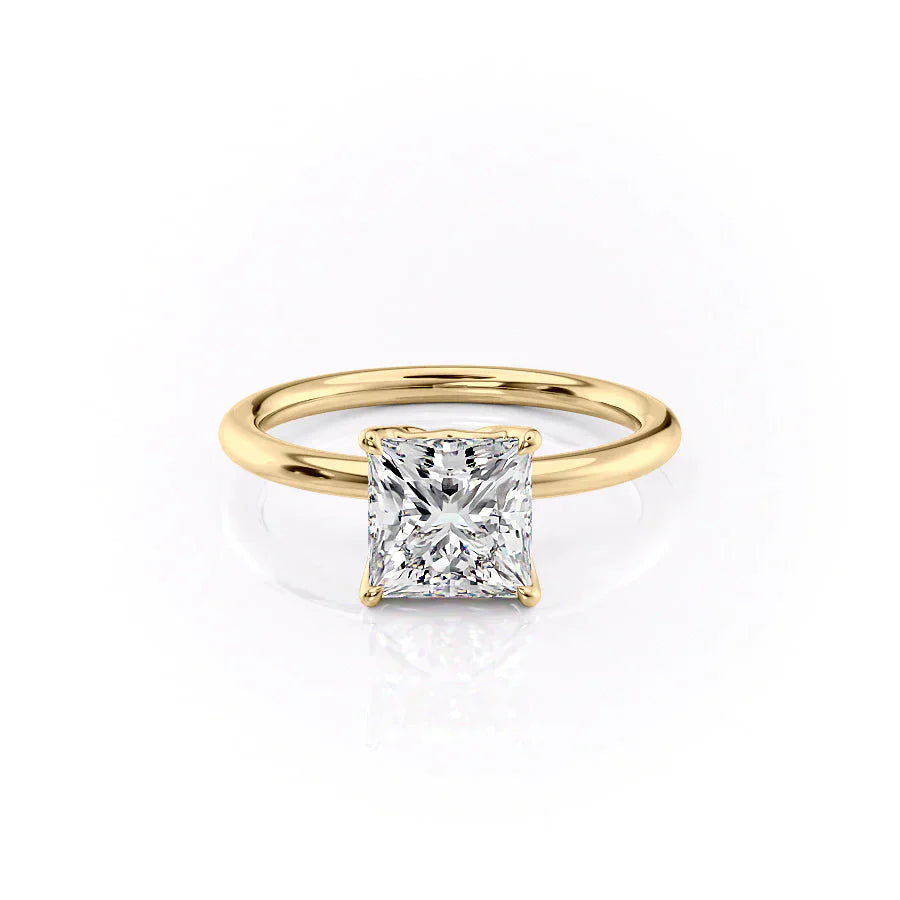 The Alison Set With A 3.5 Carat Princess Moissanite